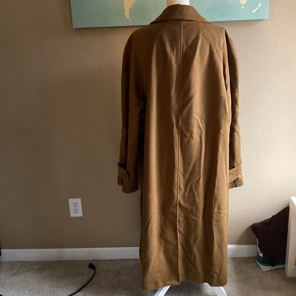 Men’s Nautica 46R long camel wool pea coat - Picture 5 of 14